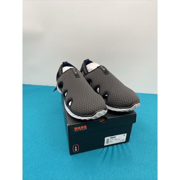 BASS OUTDOOR men's Hex Mesh Vent Hiking Shoe Size 9 (Color Asphalt) NIB - Picture 1 of 3
